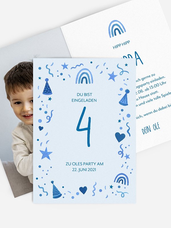 Kindergeburtstagseinladung Little Party