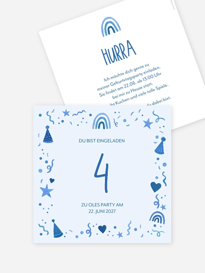 Kindergeburtstagseinladung Little Party