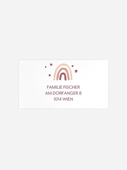 Empfängeraufkleber Geburtstag Little Party