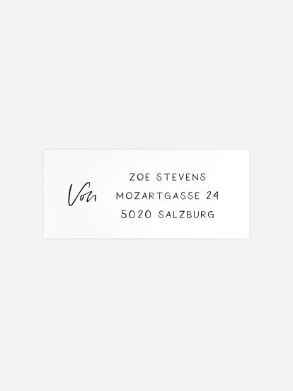 Absenderaufkleber Geburtstag Endlich Eins Collage