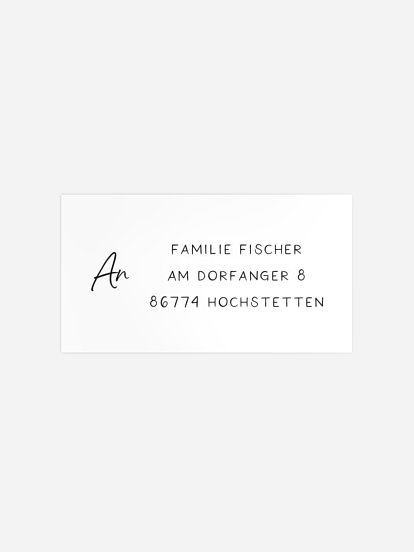 Empfängeraufkleber Geburtstag Endlich Eins Collage