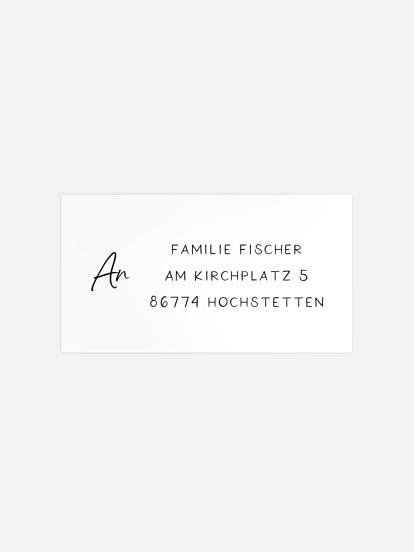 Empfängeraufkleber Geburtstag Endlich Eins Collage