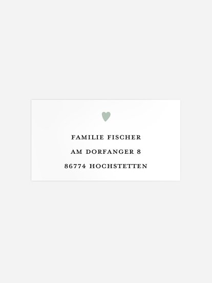 Empfängeraufkleber Geburtstag Herzballon