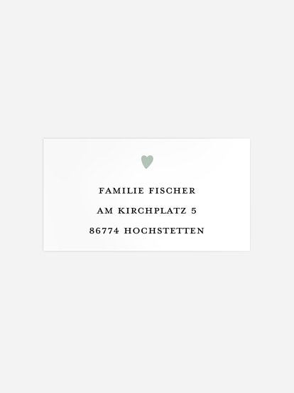 Empfängeraufkleber Geburtstag Herzballon