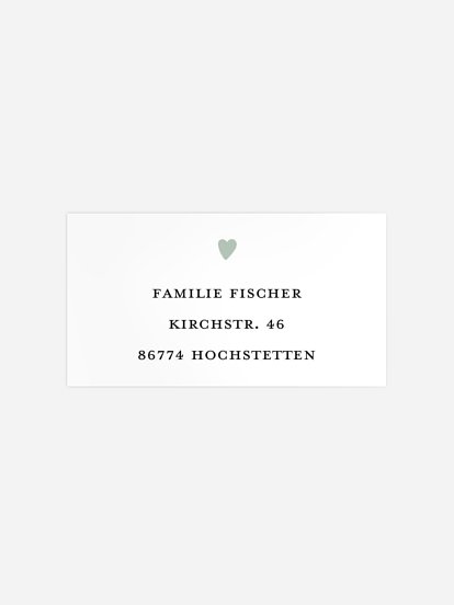 Empfängeraufkleber Geburtstag Herzballon