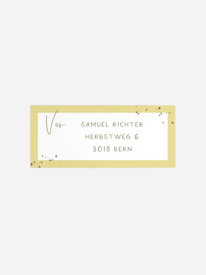 Absenderaufkleber Geburtstag Dein Erstes Jahr