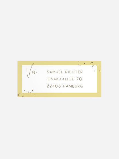 Absenderaufkleber Geburtstag Dein Erstes Jahr