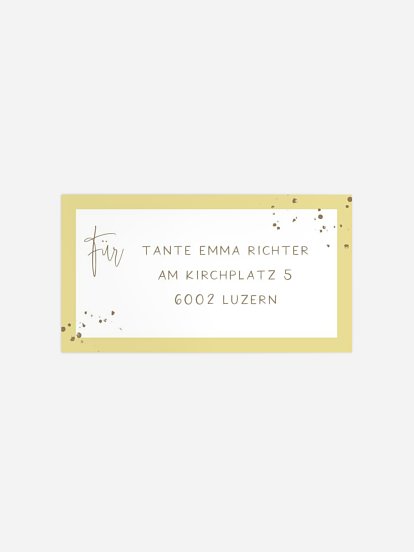 Empfängeraufkleber Geburtstag Dein Erstes Jahr