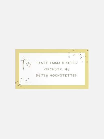 Empfängeraufkleber Geburtstag Dein Erstes Jahr