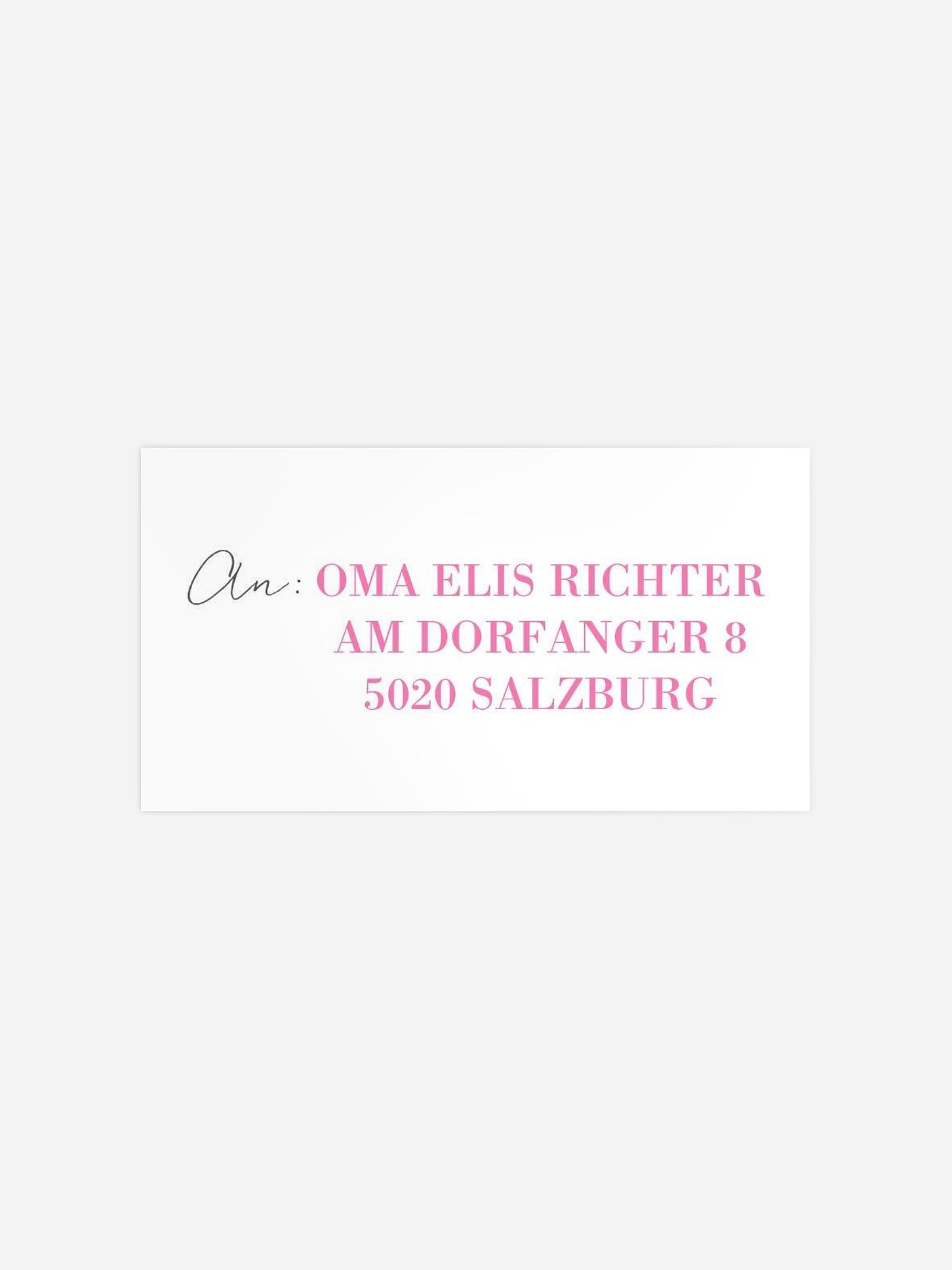 Empfängeraufkleber Geburtstag Erlebnisse