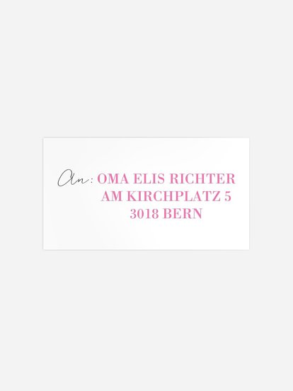 Empfängeraufkleber Geburtstag Erlebnisse