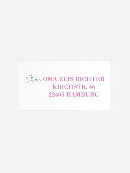 Empfängeraufkleber Geburtstag Erlebnisse