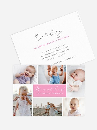 Kindergeburtstagseinladung Picture Perfect