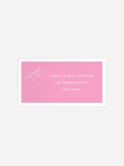 Empfängeraufkleber Geburtstag Picture Perfect