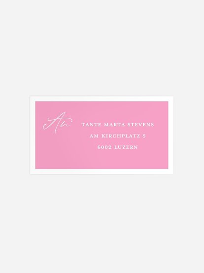 Empfängeraufkleber Geburtstag Picture Perfect