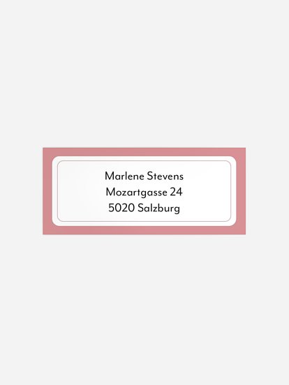 Absenderaufkleber Geburtstag Blümchenkind