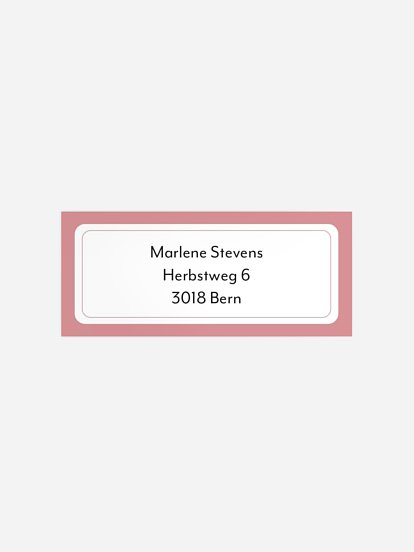 Absenderaufkleber Geburtstag Blümchenkind