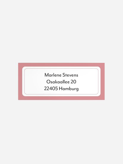 Absenderaufkleber Geburtstag Blümchenkind