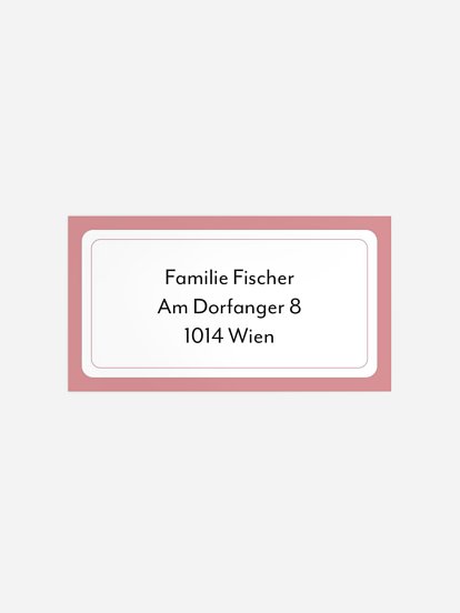 Empfängeraufkleber Geburtstag Blümchenkind