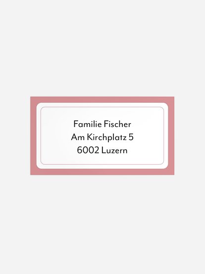 Empfängeraufkleber Geburtstag Blümchenkind