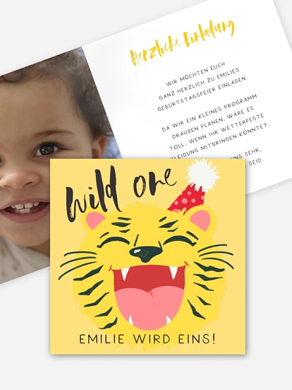 Kindergeburtstagseinladung Wild One