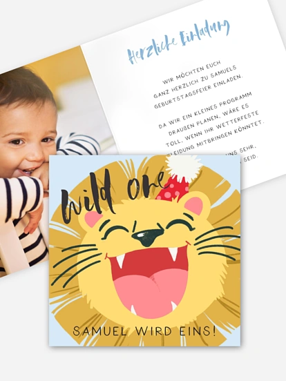 Kindergeburtstagseinladung Wild One