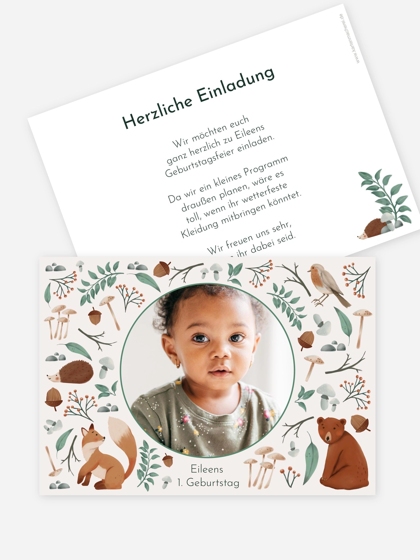 Kindergeburtstagseinladung Fairytale Forest