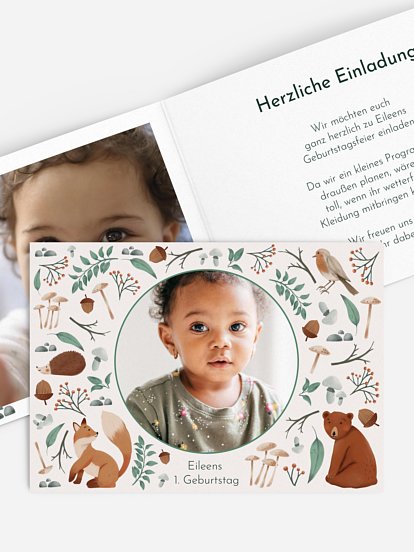 Kindergeburtstagseinladung Fairytale Forest