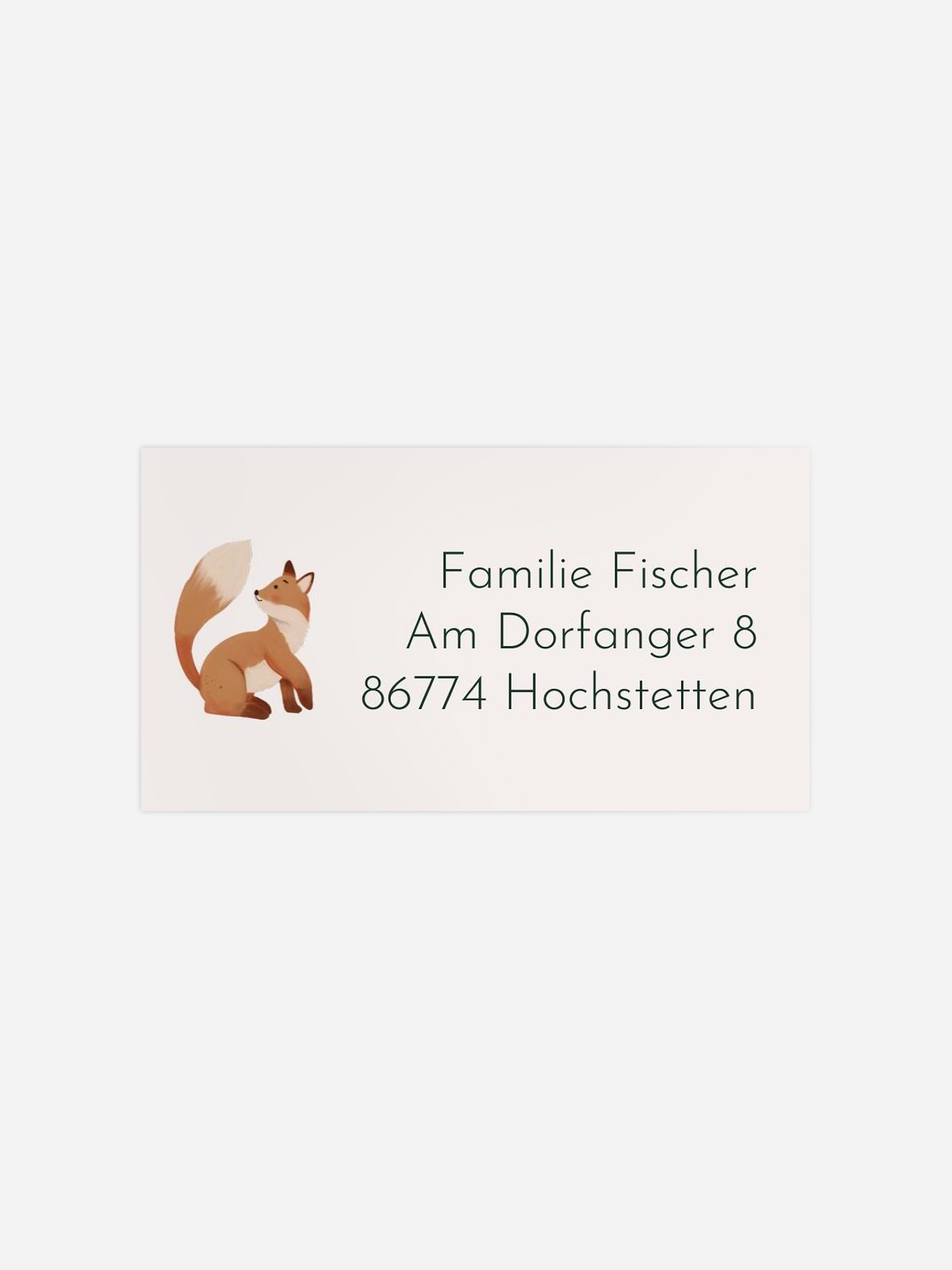 Empfängeraufkleber Geburtstag Fairytale Forest