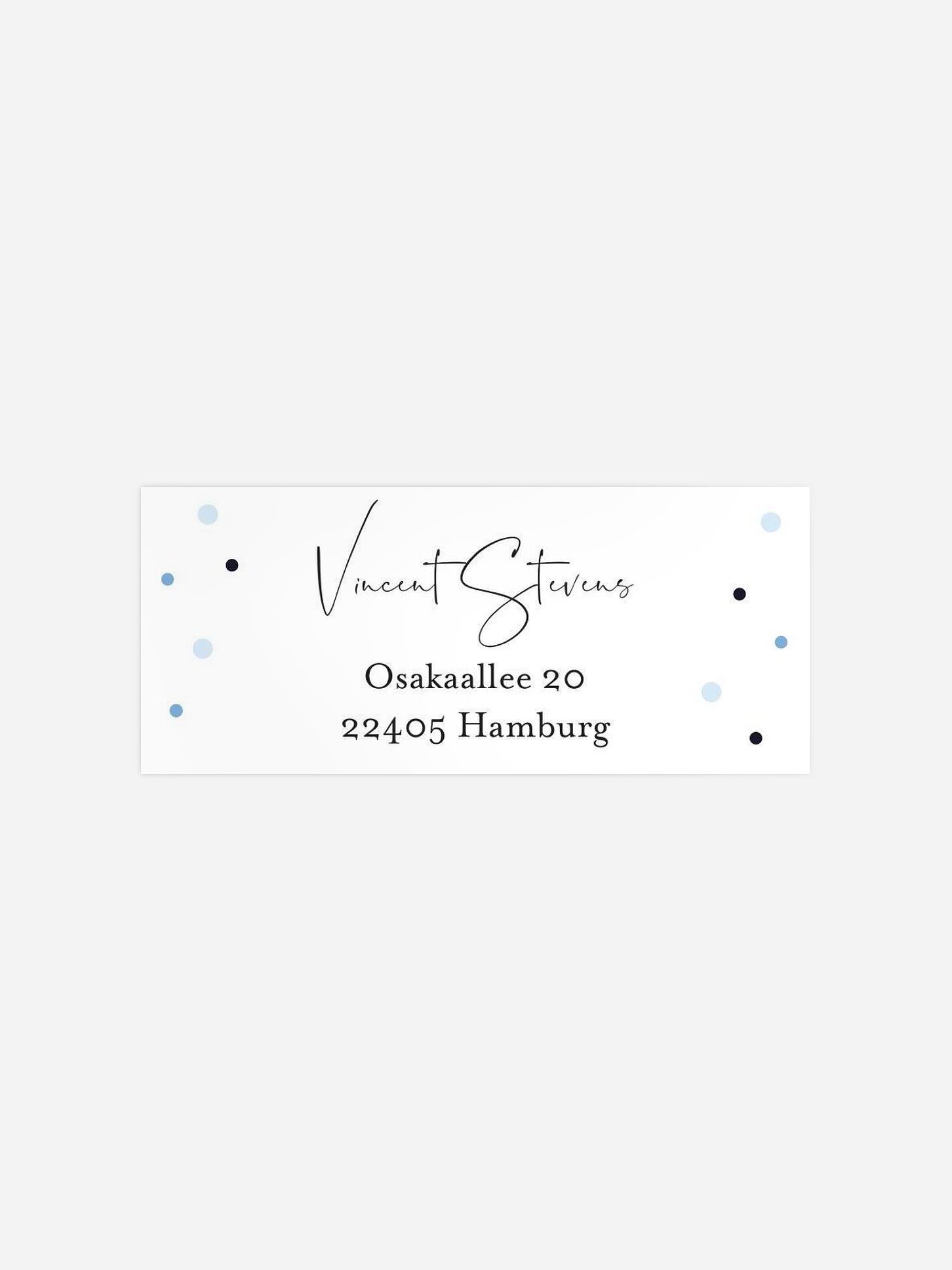 Absenderaufkleber Geburtstag Erster großer Tag
