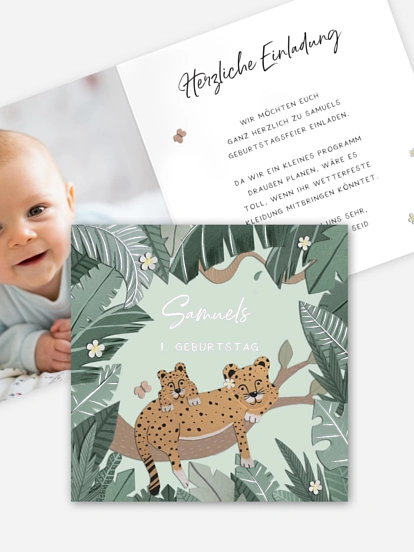 Kindergeburtstagseinladung Cheeta