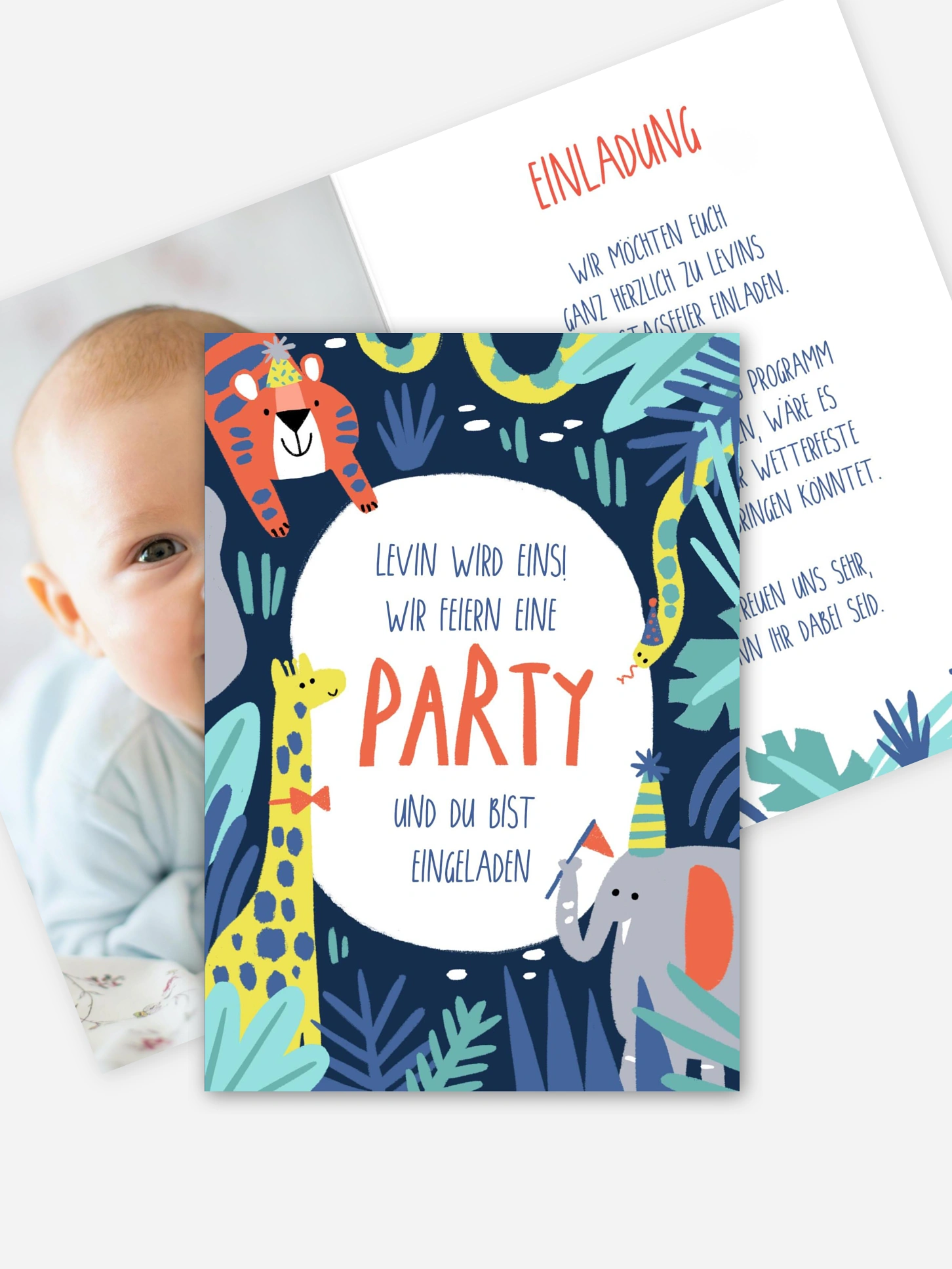 Kindergeburtstagseinladung Dschungelparty
