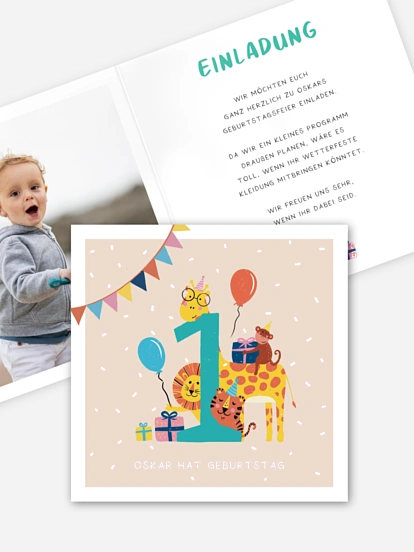 Kindergeburtstagseinladung Safari Party