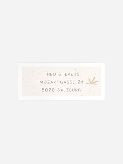 Absenderaufkleber Geburtstag Kleiner Elefant