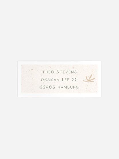 Absenderaufkleber Geburtstag Kleiner Elefant