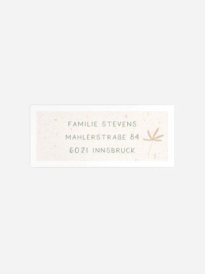 Absenderaufkleber Geburt Kleiner Elefant