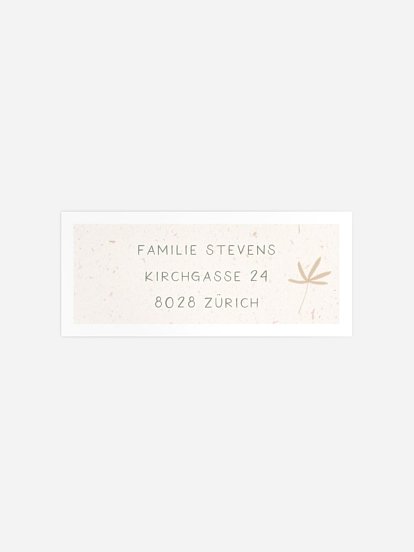 Absenderaufkleber Geburt Kleiner Elefant