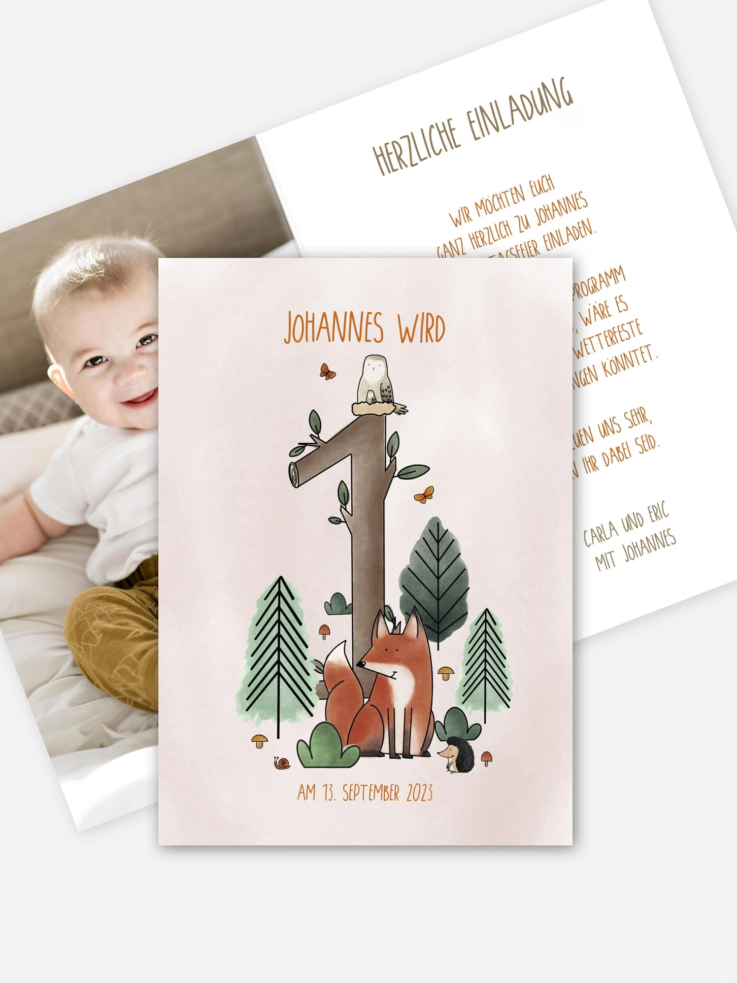 Kindergeburtstagseinladung Waldparty