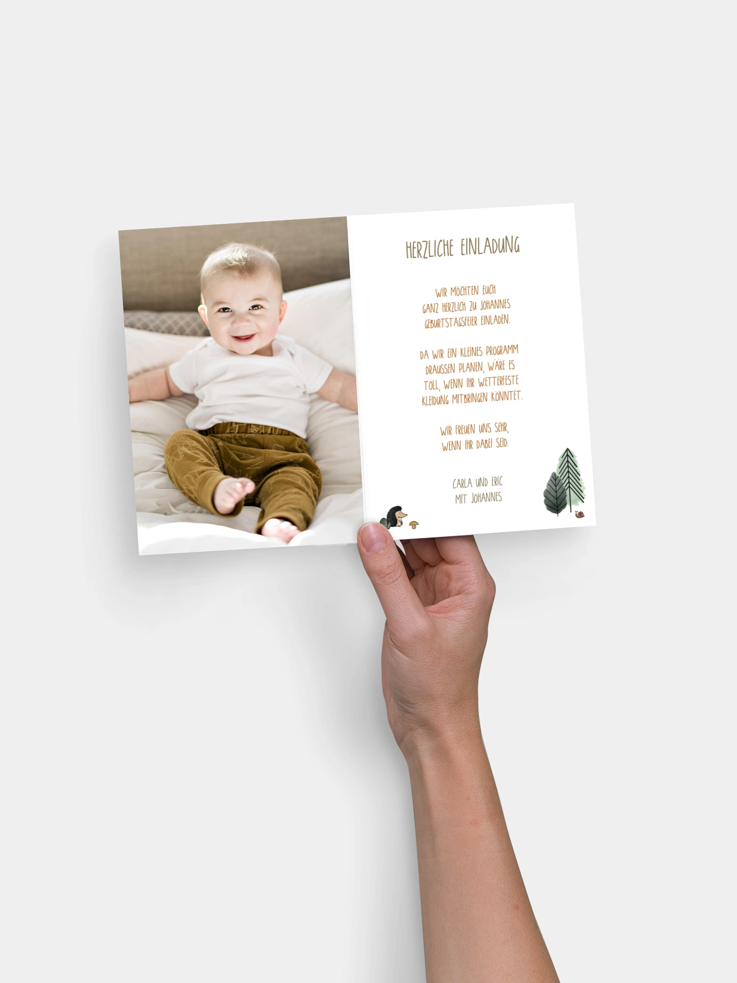 Kindergeburtstagseinladung Waldparty