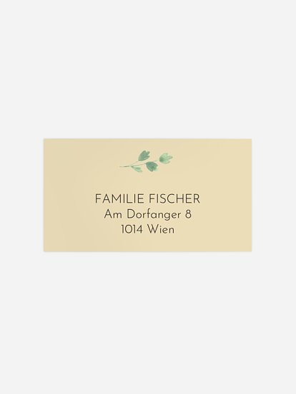 Empfängeraufkleber Geburtstag Tierkopf