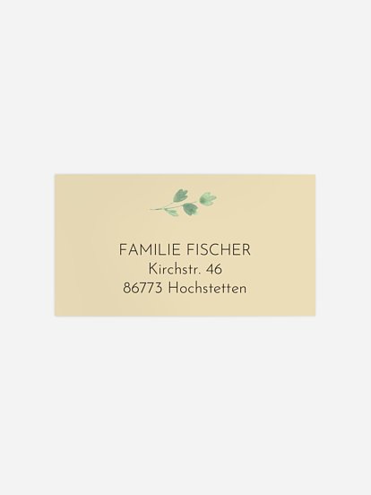 Empfängeraufkleber Geburtstag Tierkopf