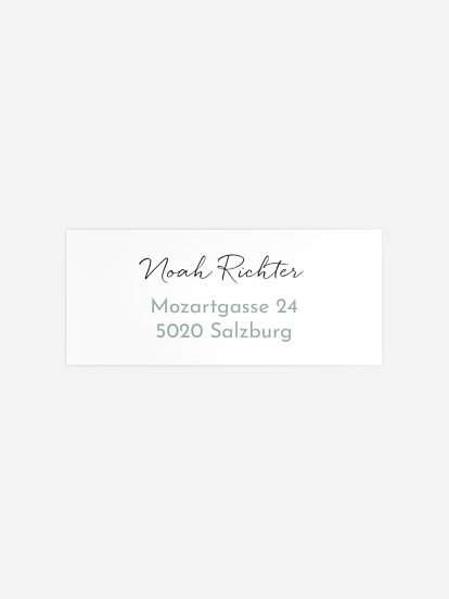 Absenderaufkleber Geburtstag Zweites Türmchen