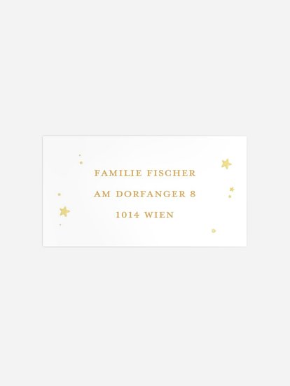 Empfängeraufkleber Geburtstag Geburtstagsfuchs