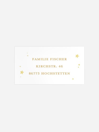 Empfängeraufkleber Geburtstag Geburtstagsfuchs