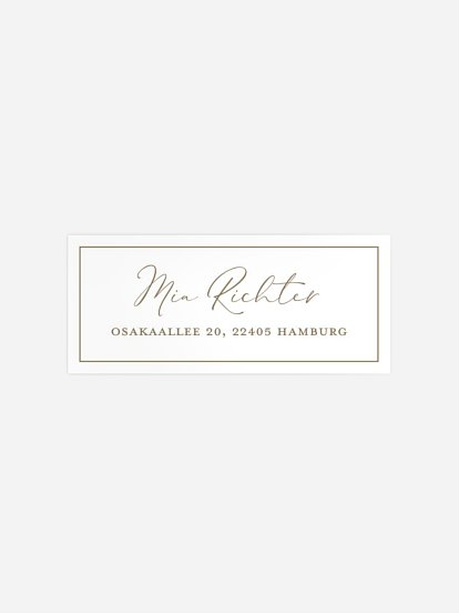 Absenderaufkleber Geburtstag Picture Perfect Kraftpapier