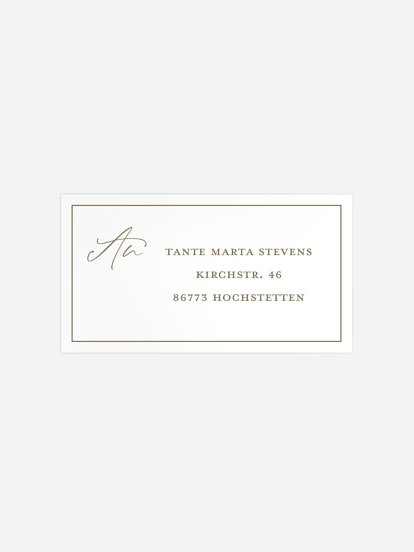 Empfängeraufkleber Geburtstag Picture Perfect Kraftpapier