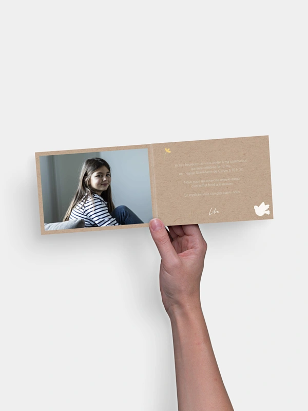 Invitation communion Petite colombe