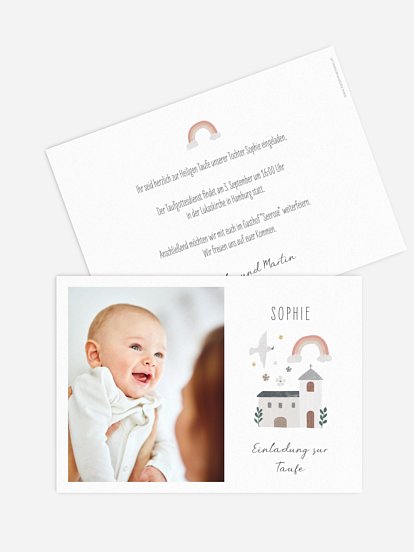 Taufeinladung Kleine Kirche Foto