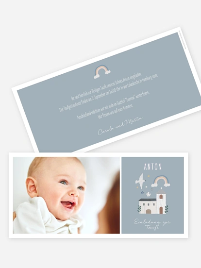 Taufeinladung Kleine Kirche Foto