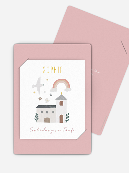 Taufeinladung Kleine Kirche Foto